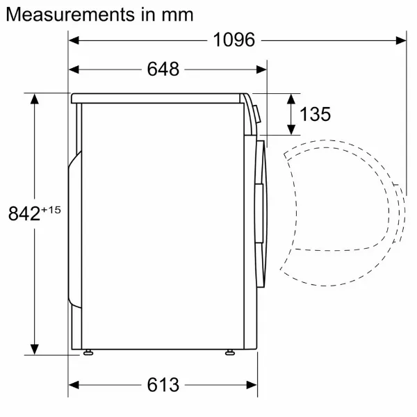 Siemens WQ45G202GB 9kg Heat Pump Tumble Dryer - White_measurements