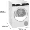 Siemens WQ45G202GB 9kg Heat Pump Tumble Dryer - White_dimensions