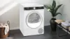 Siemens WQ45G202GB 9kg Heat Pump Tumble Dryer - White_closed door
