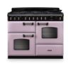 Rangemaster 17819 Classic Deluxe OC 110 Dual Fuel Range Cooker in Heather with Chrome Trim - CLDLO110DFPHTH/CM1