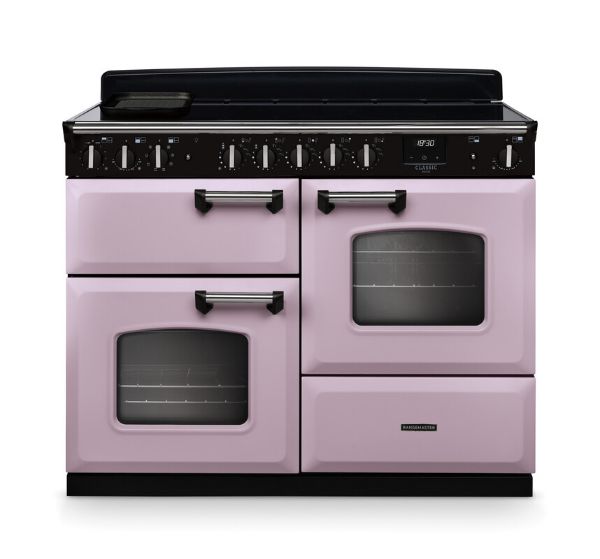 Rangemaster 17825 Classic Deluxe OC 110 Induction Range Cooker in Heather with Chrome Trim - CLDLO110EIPHTH/CM1
