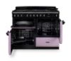 Rangemaster 17819 Classic Deluxe OC 110 Dual Fuel Range Cooker in Heather with Chrome Trim - CLDLO110DFPHTH/CM1_open doors