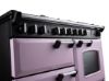 Rangemaster 17819 Classic Deluxe OC 110 Dual Fuel Range Cooker in Heather with Chrome Trim - CLDLO110DFPHTH/CM1_handles