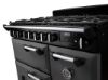 Rangemaster 14538 Classic Deluxe 90 Dual Fuel Range Cooker in Slate with Chrome Trim - CLDL90DFPSLT/CM1_front
