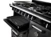 Rangemaster 14538 Classic Deluxe 90 Dual Fuel Range Cooker in Slate with Chrome Trim - CLDL90DFPSLT/CM1_griddle
