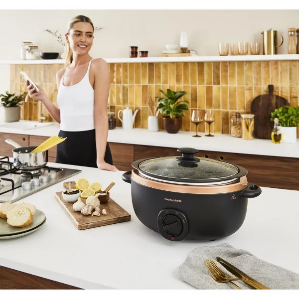 Morphy Richards 461016 Sear and Stew Slow Cooker 6.5L - Rose Gold_pot