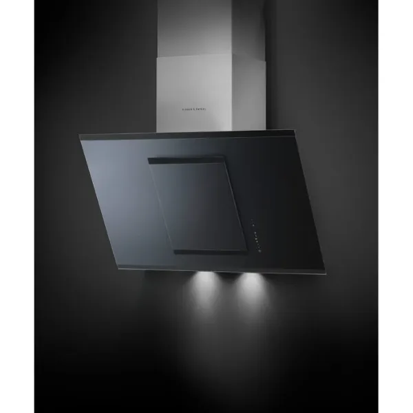 Fisher & Paykel HT90GHB2 90cm 'Tilt' Chimney Cooker Hood - Stainless Steel