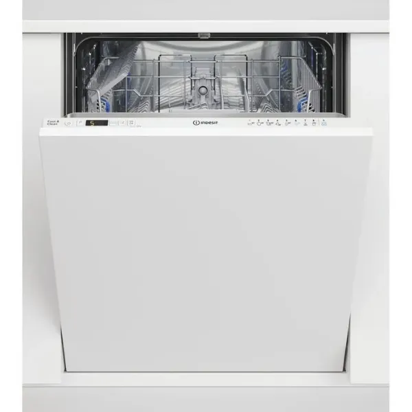 Indesit D2I HD526 UK Push&Go Full Size Integrated Dishwasher - White - 14 Place Settings - E Rated main
