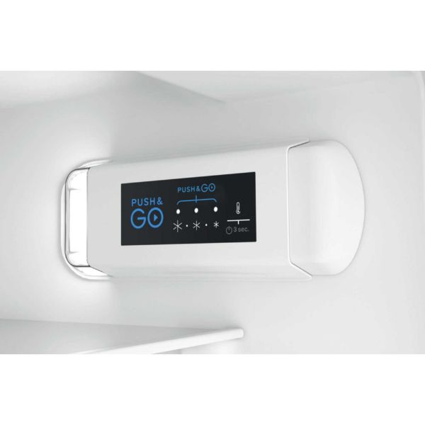 Indesit INBUL011.UK Low Frost Integrated Fridge - Steel - Holds 8 Shopping Bags - E Rated temperature