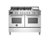 Bertazzoni Professional 120cm Dual Fuel Range Cooker with Twin Oven in Stainless Steel
