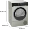 Siemens WQ46H2DXGB Heat Pump Tumble Dryer in Silver Inox_dimensions
