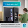Samsung RS90F66BETEU Samsung Family Hub™ 614L Smart American Fridge Freezer in Silver_open door with voice