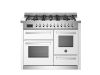 Bertazzoni Professional 110cm Dual Fuel XG Range Cooker with Twin Oven in Bianco