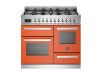 Bertazzoni Professional 100cm Dual Fuel XG Range Cooker in Arancio