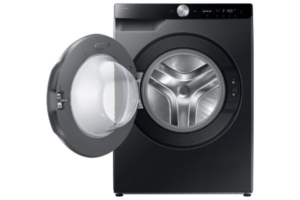 Samsung WW90DG6U85LBU1 Series 6 AI Energy 9kg 1400 Spin Smart Washing Machine - Black_open door