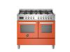 Bertazzoni Professional 100cm Dual Fuel Twin Oven Range Cooker in Arancio