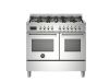 Bertazzoni Professional 100cm Dual Fuel Twin Oven Range Cooker in Stainless Steel