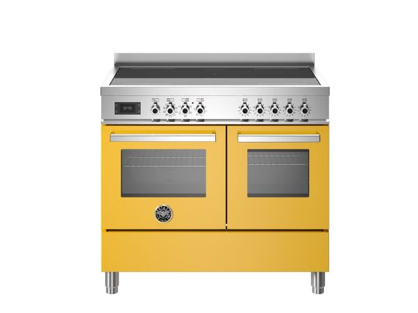 Bertazzoni Professional 100cm Induction Twin Oven Range Cooker in Giallo