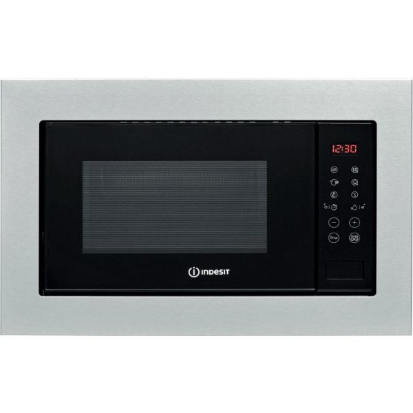 Indesit MWI 125 GX UK Built In Microwave and Grill - Stainless Steel main