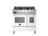 Bertazzoni Professional 90cm Dual Fuel Twin Oven Range Cooker in Bianco