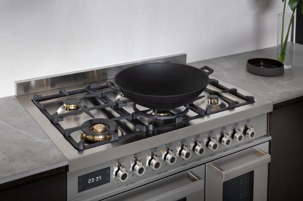 Bertazzoni Professional 90cm Dual Fuel Twin Oven Range Cooker in Stainless Steel