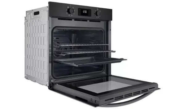 Indesit IO 253 B UK Turn&Go Electric Single Fan Oven - Black open 2