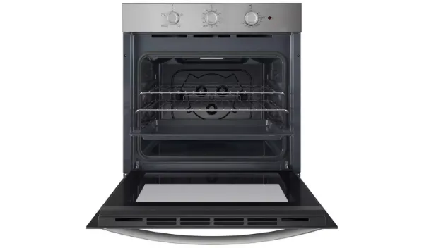 Indesit IO 232H X UK Click&Clean Electric Single Oven - Stainless Steel open