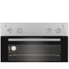 Indesit DII 10N S Built In Electric Fan Double Oven - Silver controls
