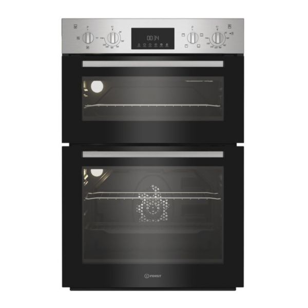 Indesit DII 10D IX Built In Electric Fan Double Oven - Stainless Steel main