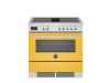 Bertazzoni Professional 90cm Single Aspirational Induction Range Cooker in Giallo