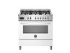 Bertazzoni Professional 90cm Single Aspirational Dual Fuel Range Cooker in Bianco