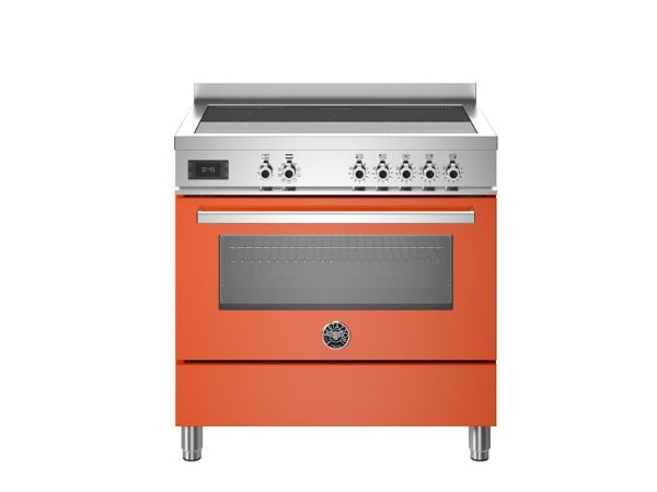 Bertazzoni Professional 90cm Single Induction Range Cooker in Arancio