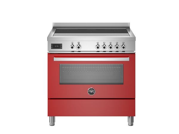 Bertazzoni Professional 90cm Single Induction Range Cooker in Rosso