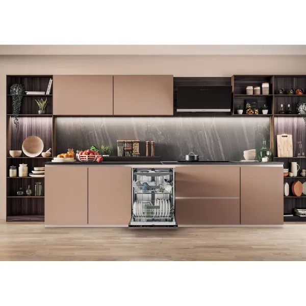Hotpoint H7IC16M6 UK MaxiSpace Integrated Full Size Dishwasher with Third Rack open 2