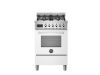 Bertazzoni Professional 60cm Single Dual Fuel Cooker in Bianco