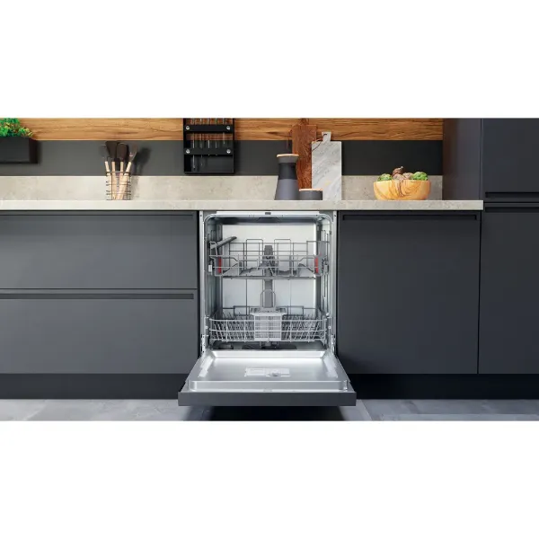 Hotpoint H3B L626 X UK Integrated Dishwasher - Inox open