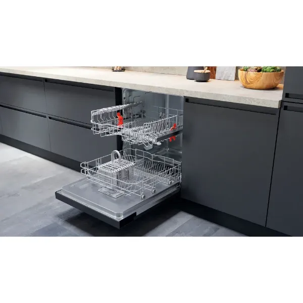 Hotpoint H3B L626 X UK Integrated Dishwasher - Inox open 2