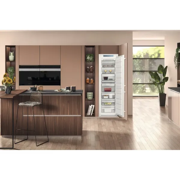 Hotpoint HTSD18F013H1 Integrated No Frost Tall Freezer with Active Fresh open 2