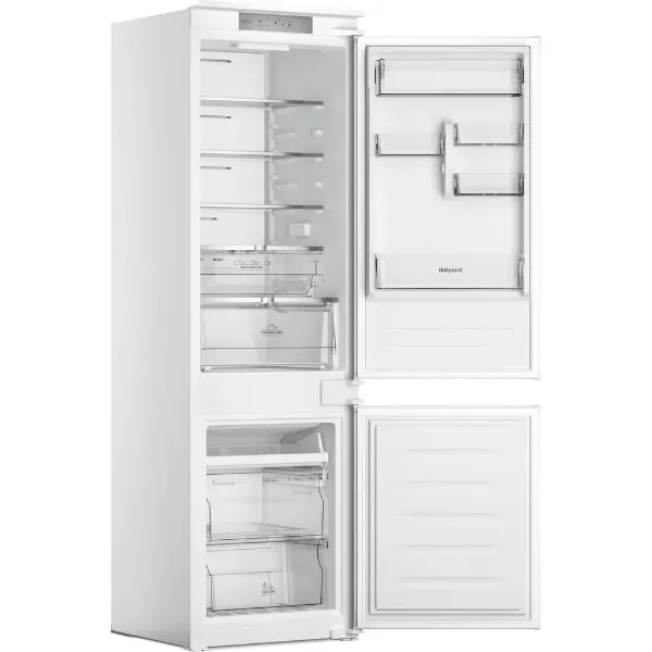 Hotpoint HTC18 T322 UK built in fridge freezer open