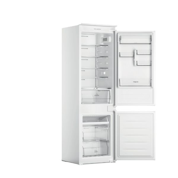 Hotpoint HTC18 T112 UK built in fridge freezer open 2