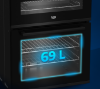 Beko BDI6C65 60 cm Double Oven Electric Cooker with Induction Hob – Black