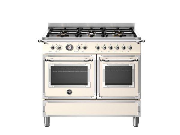 Bertazzoni Heritage 100cm Dual Fuel Range Cooker Twin Oven in Avorio