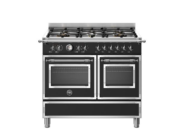 Bertazzoni Heritage 100cm Dual Fuel Range Cooker Twin Oven in Matt Nero