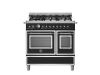 Bertazzoni Heritage 90cm Dual Fuel Range Cooker Twin Oven in Matt Nero