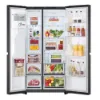 LG GSLC40EPPE 91.3cm 50/50 Frost Free American Fridge Freezer - Matte Black_interior full