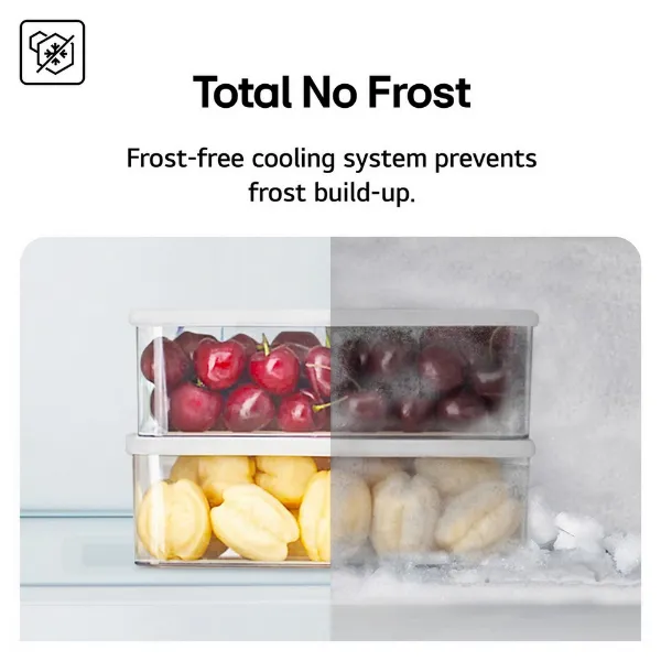LG GSLC40EPPE 91.3cm 50/50 Frost Free American Fridge Freezer - Matte Black_total no frost