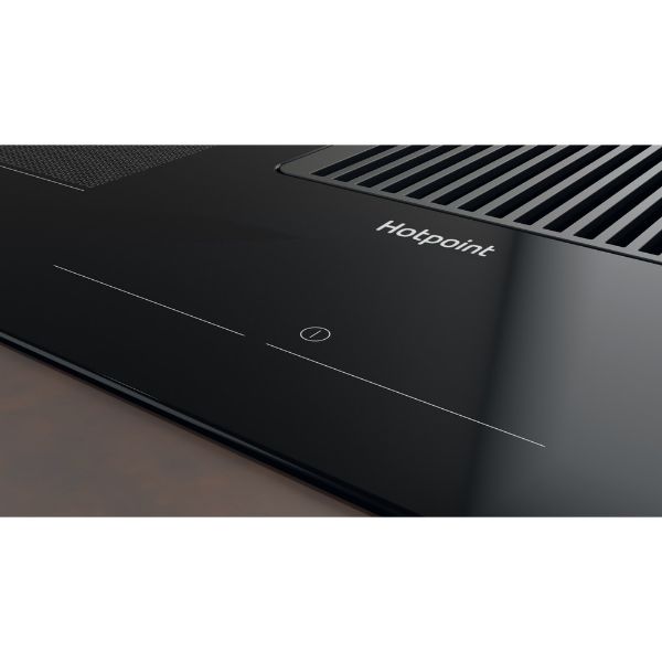 Hotpoint PVH 92 B K/F KIT induction glass-ceramic venting cooktop controls