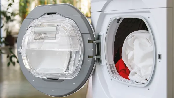 Hoover H-Dry 300 HLE C10DE-80 10kg Condenser Tumble Dryer - White_door open