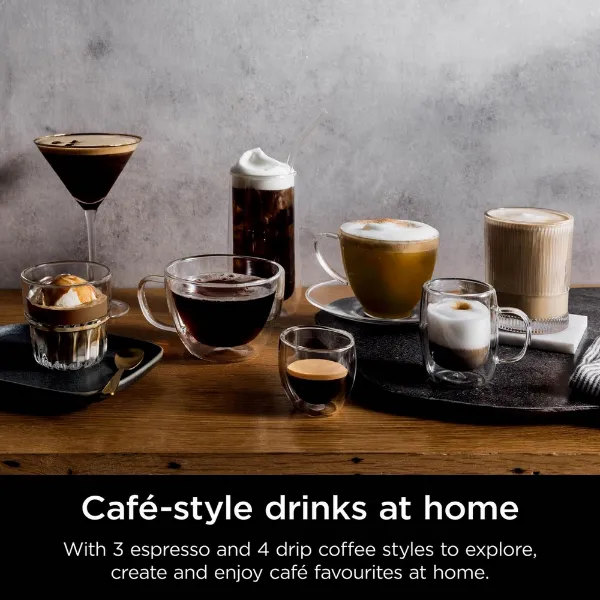 Ninja ES601UKBK Ninja Luxe Café Premier Espresso Machine - Midnight Black_cafe style drinks