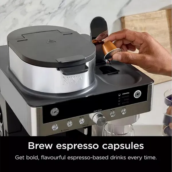 Ninja CFN802UK Espresso & Filter Coffee Machine - Silver / Black_espresso capsules